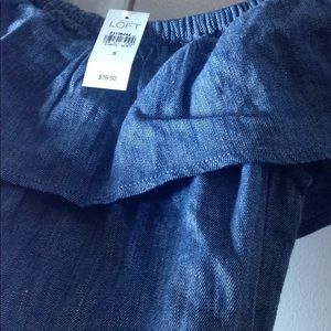 LOFT romper jeans shorts